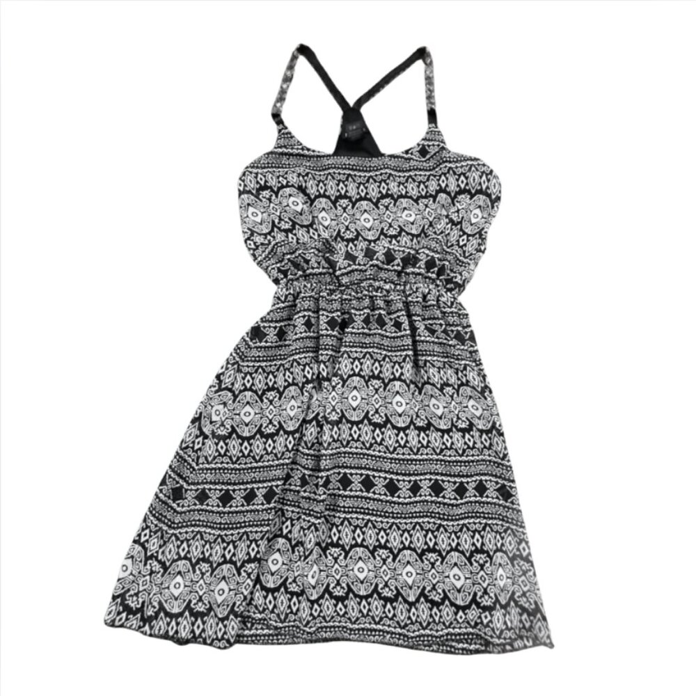 Rue 21 Womens Dress, Size S, Black & White aztec